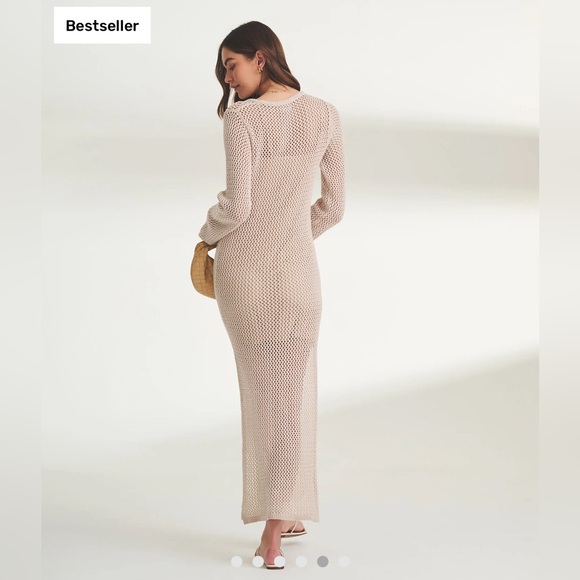 Naadam Textured Crochet Maxi Dress - Picture 3 of 6